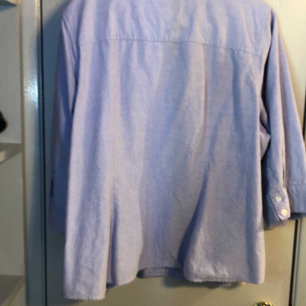 Karen Scott woman’s button down 3/4 length sleeve 22W shirt - Picture 3 of 6